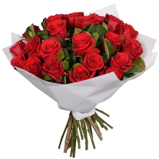Bouquet de Fleurs Rouge 24 Rose, Fleuriste Casablanca, Livraison Fleurs Casablanca, Bouquet de Fleurs, Pretty Flowers